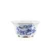 Горшок для бонсай Обара 10,5х10,5хH6 см бело-голубой фото 1 &mdash; Luxurybonsai.ru