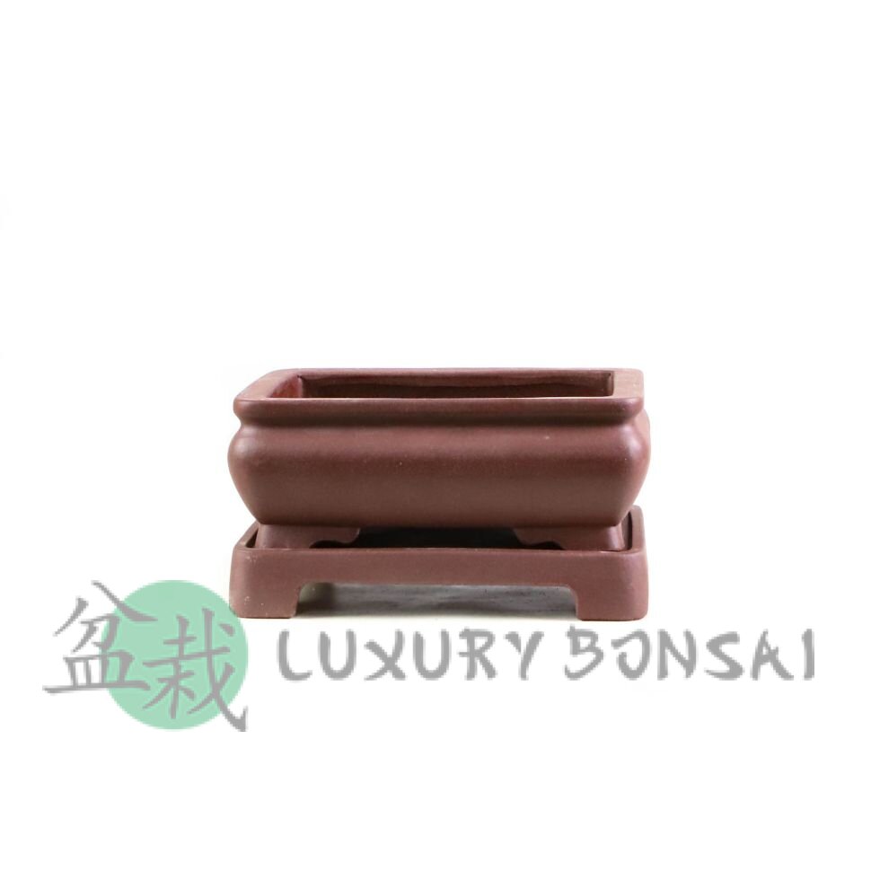 Горшок для бонсай Утида 20х15хH10,5 см коричневый фото 1 &mdash; Luxurybonsai.ru